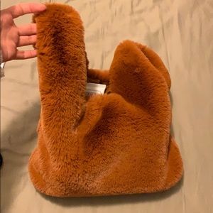 Brawn sugar fur cutie handbag